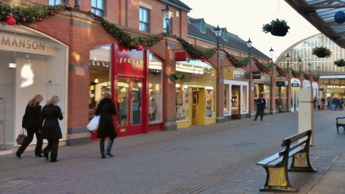 Shops near the train station